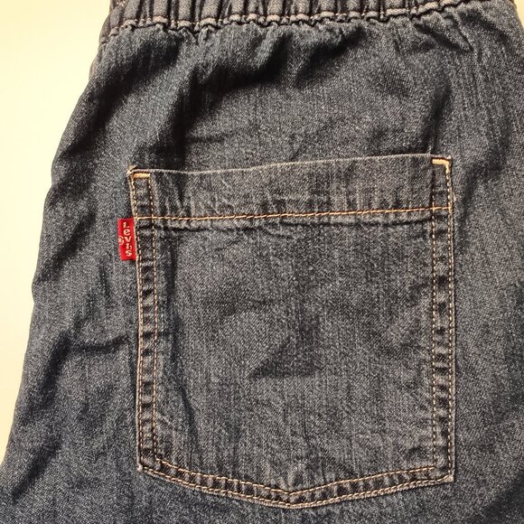 Levi's Joggers Size S Mid Rise Medium Wash Elastic Drawstring Waist 100% Cotton - Picture 2 of 11